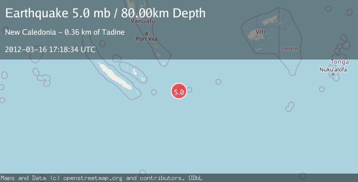 Map of SOUTHEAST OF LOYALTY ISLANDS