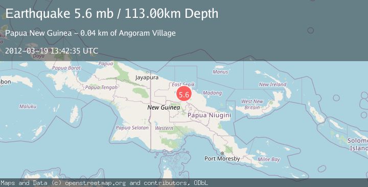 Map of NEW GUINEA, PAPUA NEW GUINEA