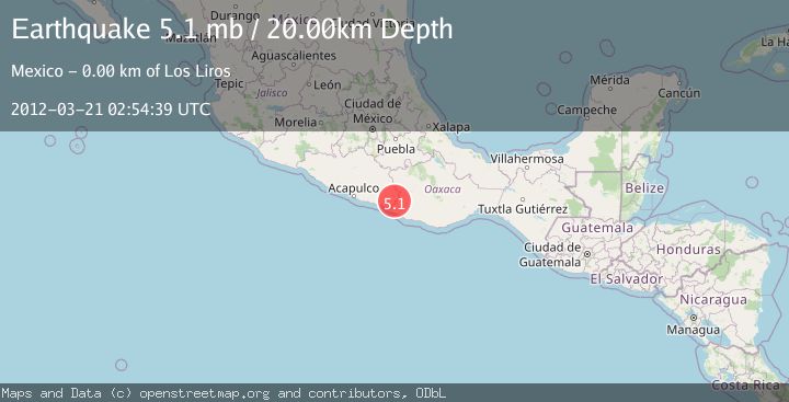Map of GUERRERO, MEXICO