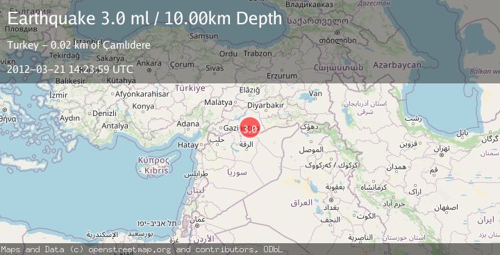Map of EASTERN TURKEY