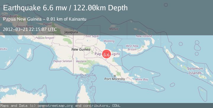 Map of NEW GUINEA, PAPUA NEW GUINEA