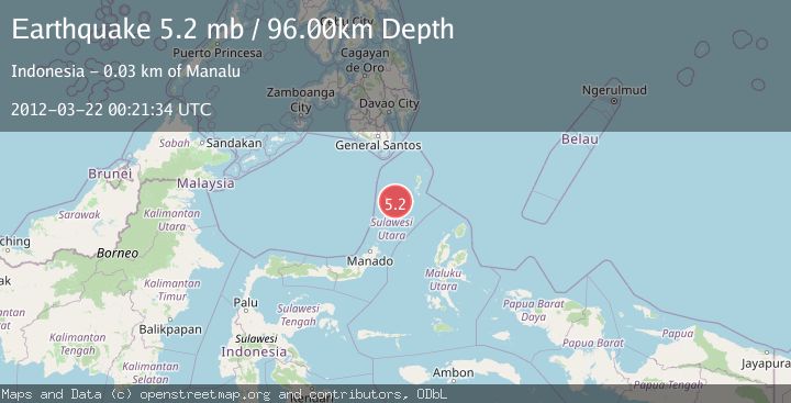 Map of KEPULAUAN SANGIHE, INDONESIA