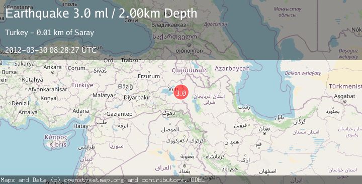 Map of TURKEY-IRAN BORDER REGION