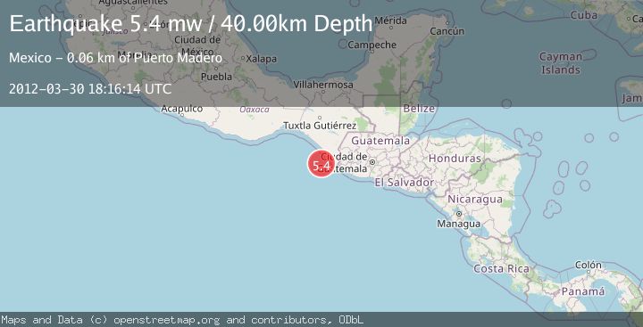 Map of OFFSHORE CHIAPAS, MEXICO
