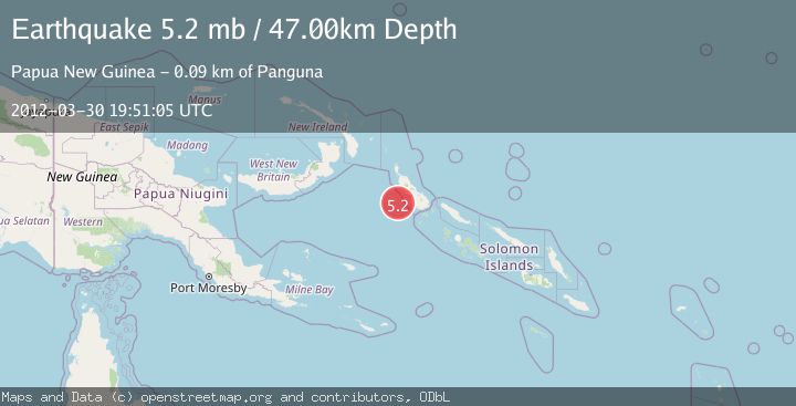 Map of BOUGAINVILLE REGION, P.N.G.