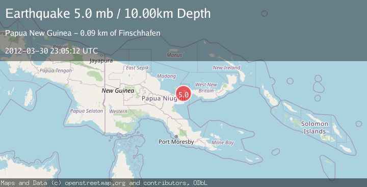Map of EASTERN NEW GUINEA REG., P.N.G.