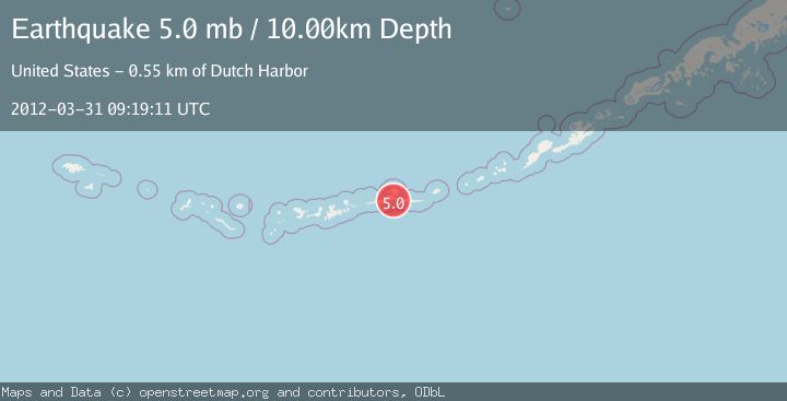 Map of ANDREANOF ISLANDS, ALEUTIAN IS.