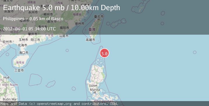 Map of BATAN ISL REGION, PHILIPPINES