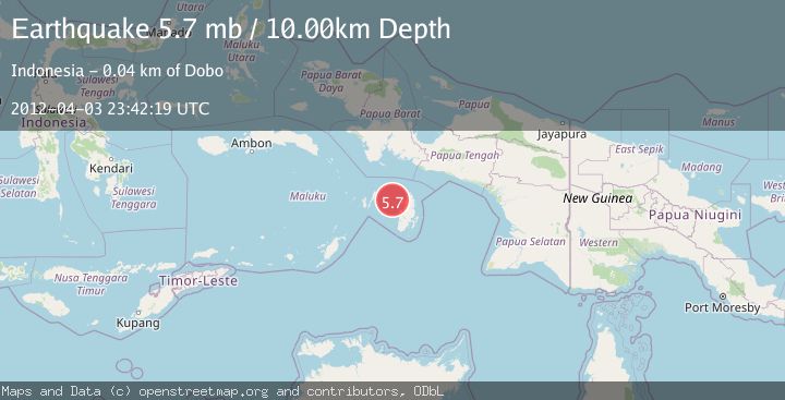 Map of KEPULAUAN KAI, INDONESIA