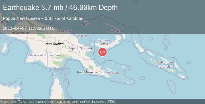 Map of NEW BRITAIN REGION, P.N.G.