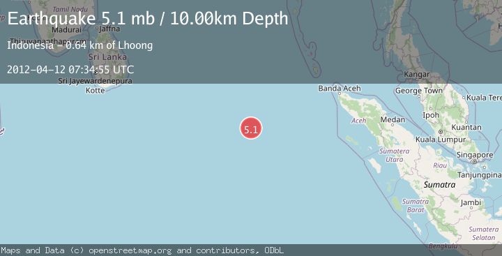 Map of NORTH INDIAN OCEAN