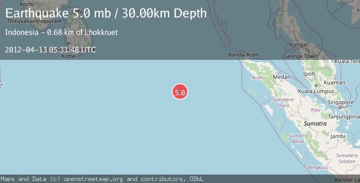Map of NORTH INDIAN OCEAN