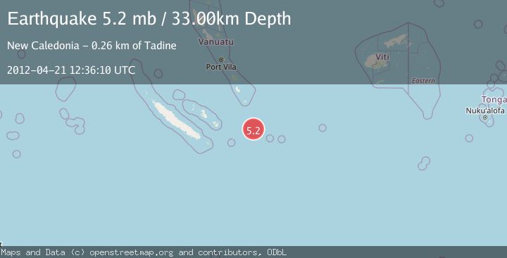 Map of SOUTHEAST OF LOYALTY ISLANDS