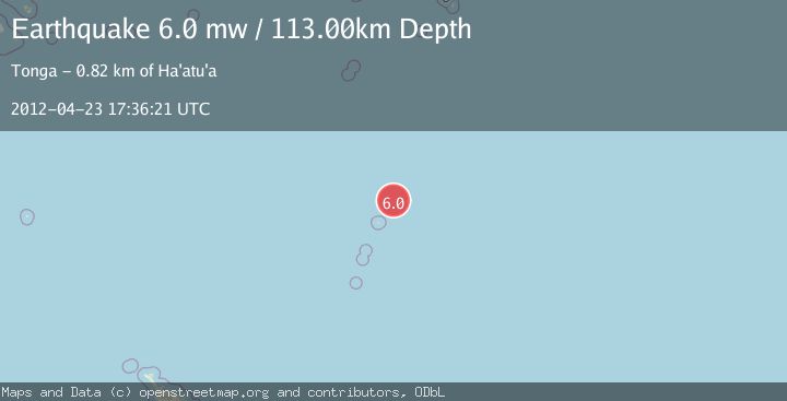 Map of KERMADEC ISLANDS REGION