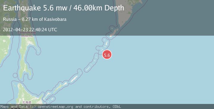 Map of KURIL ISLANDS