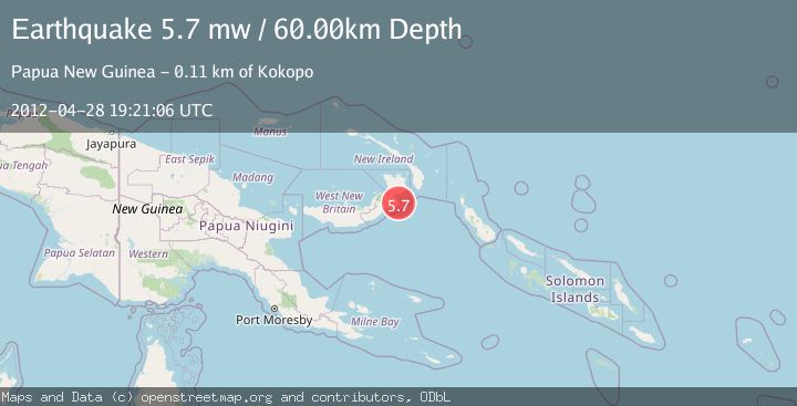 Map of NEW BRITAIN REGION, P.N.G.