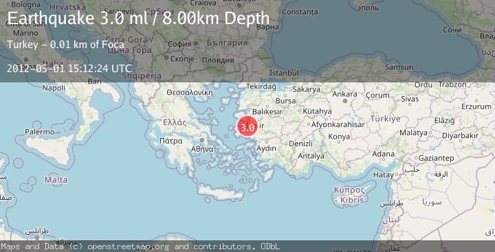 Map of NEAR THE COAST OF WESTERN TURKEY