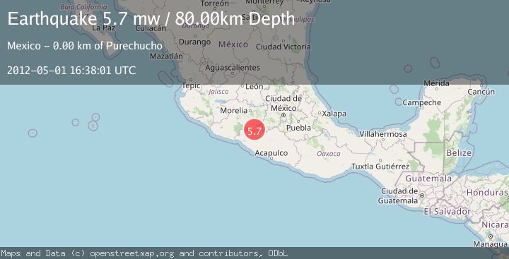 Map of MICHOACAN, MEXICO