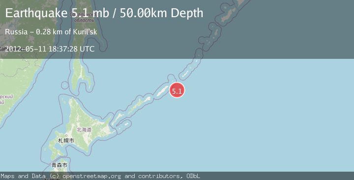 Map of KURIL ISLANDS