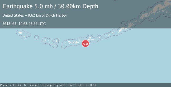 Map of ANDREANOF ISLANDS, ALEUTIAN IS.