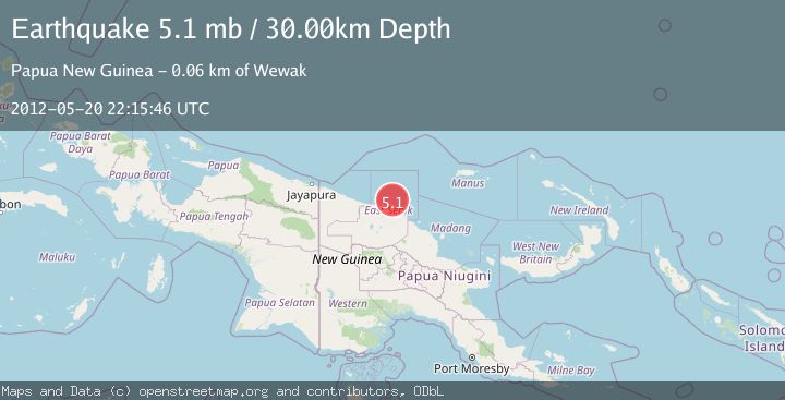 Map of NEAR N COAST OF NEW GUINEA, PNG.