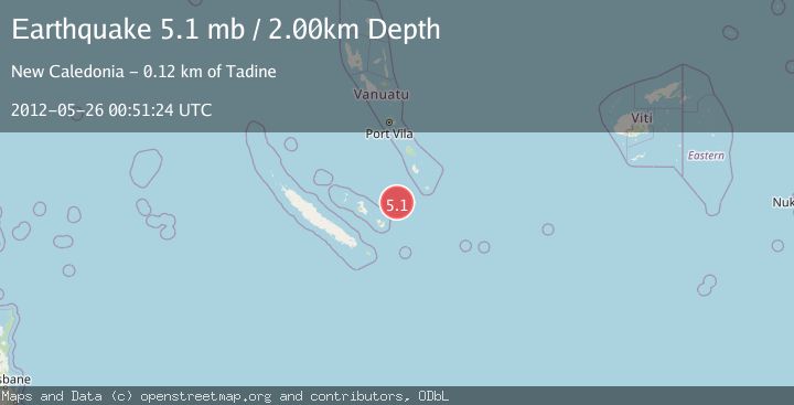Map of LOYALTY ISLANDS