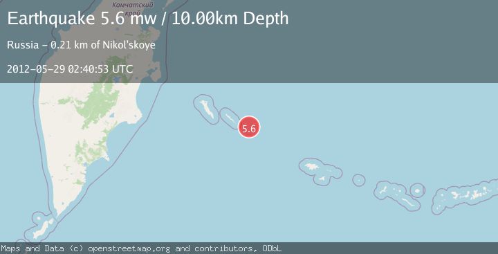 Map of KOMANDORSKIYE OSTROVA REGION