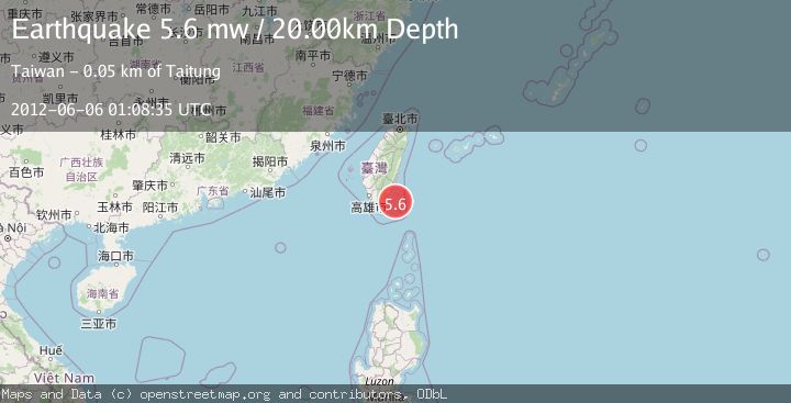Map of TAIWAN REGION
