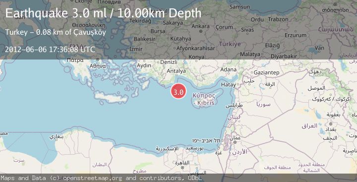 Map of EASTERN MEDITERRANEAN SEA