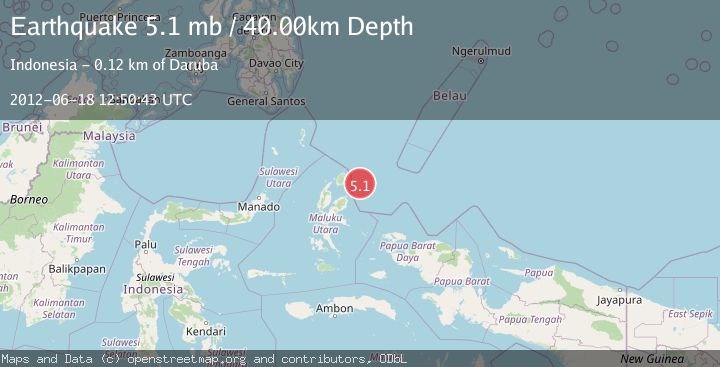 Map of HALMAHERA, INDONESIA