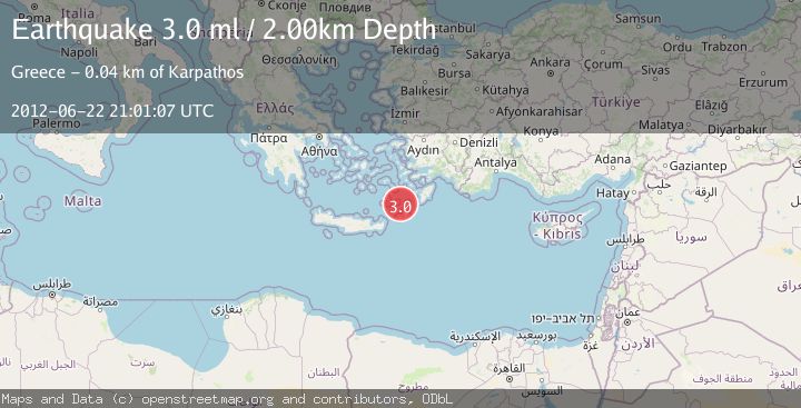 Map of CRETE, GREECE