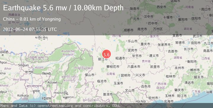 Map of SICHUAN-YUNNAN BORDER REG, CHINA