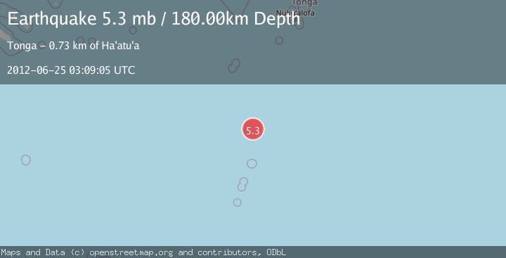 Map of KERMADEC ISLANDS REGION