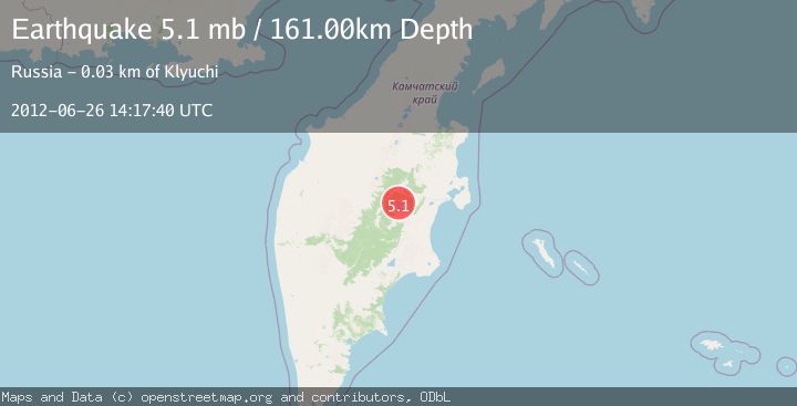 Map of KAMCHATKA PENINSULA, RUSSIA