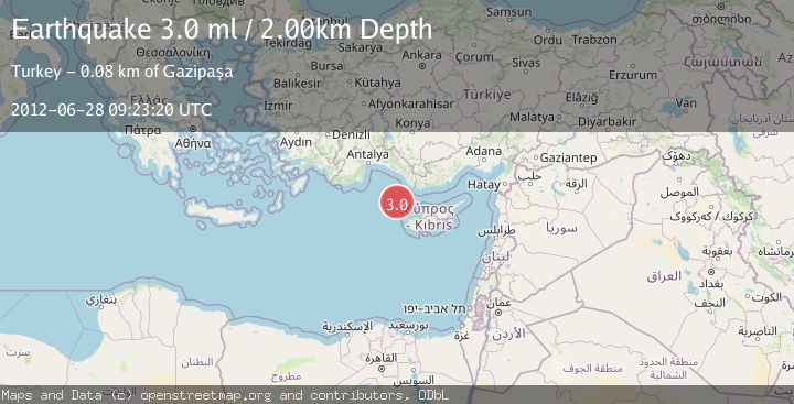 Map of CYPRUS REGION