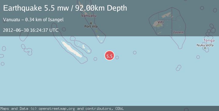 Map of SOUTHEAST OF LOYALTY ISLANDS