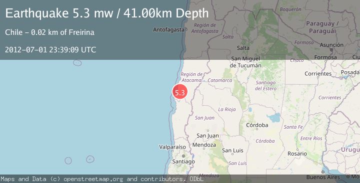 Map of ATACAMA, CHILE