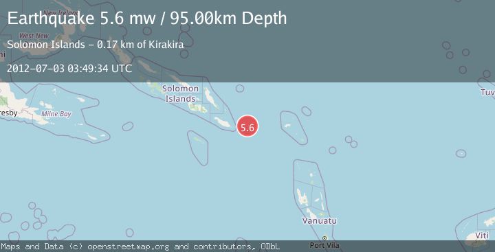 Map of SOLOMON ISLANDS