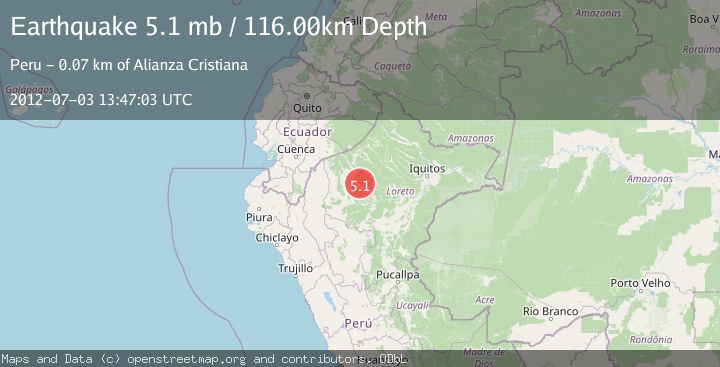 Map of NORTHERN PERU