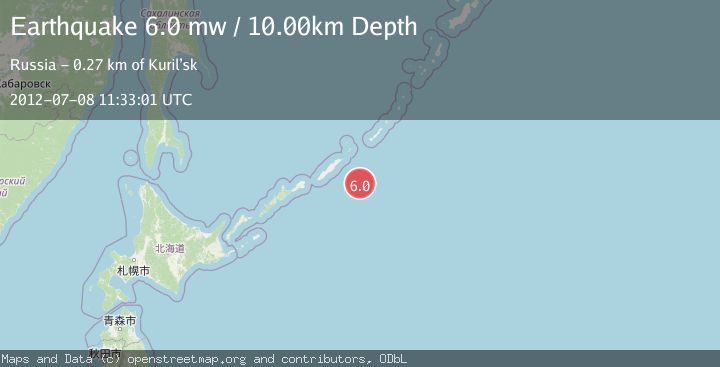 Map of KURIL ISLANDS