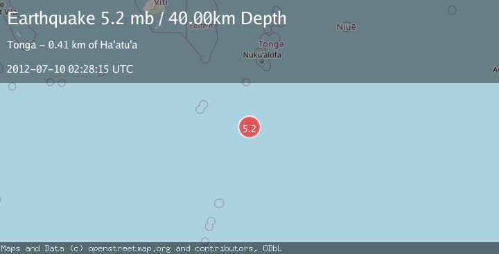 Map of SOUTH OF FIJI ISLANDS