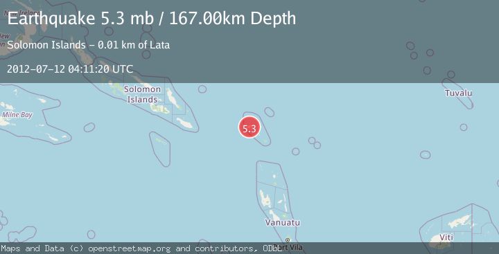 Map of SANTA CRUZ ISLANDS