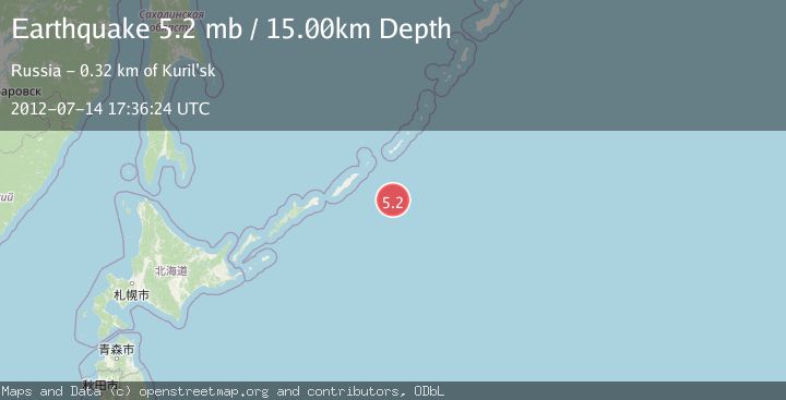Map of KURIL ISLANDS