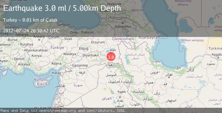 Map of EASTERN TURKEY