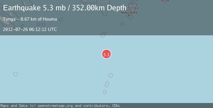 Map of SOUTH OF FIJI ISLANDS
