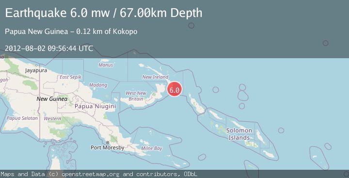Map of NEW IRELAND REGION, P.N.G.