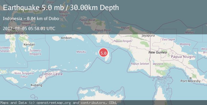 Map of KEPULAUAN KAI, INDONESIA