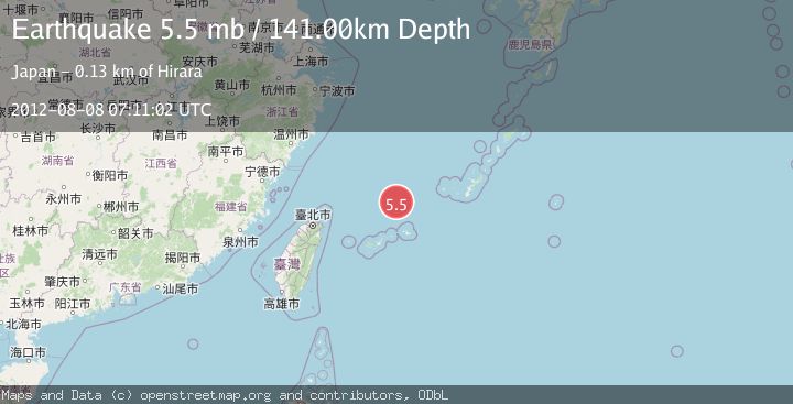Map of NORTHEAST OF TAIWAN