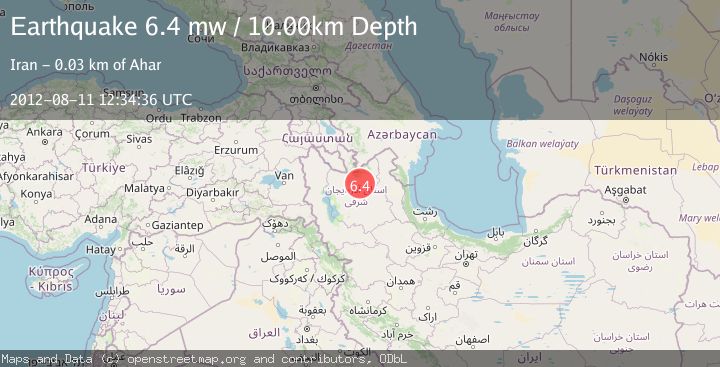 Map of NORTHWESTERN IRAN