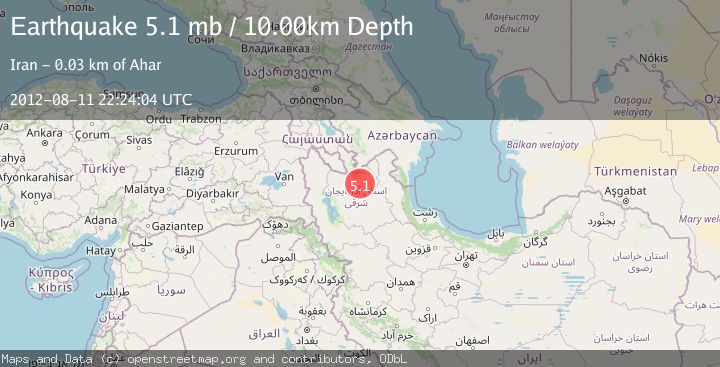Map of NORTHWESTERN IRAN